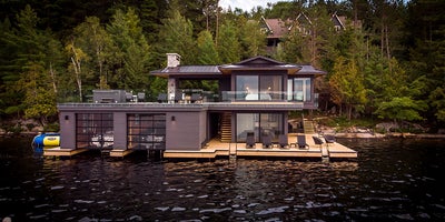 Lake Rosseau boathouse waterfront property
